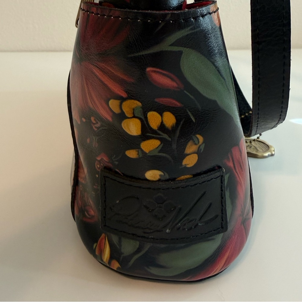 Patricia Nash Black and Red Floral Tote - Picture 8 of 16